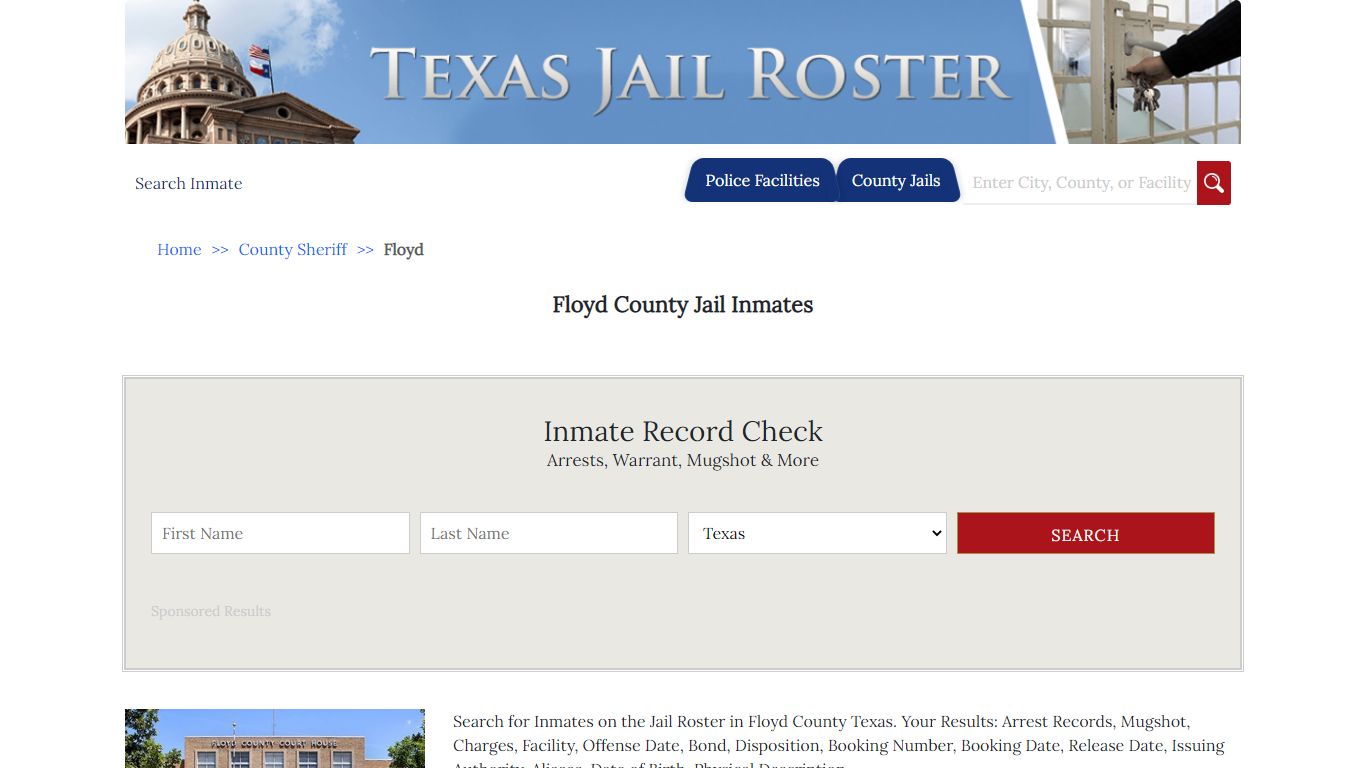 Floyd County Jail Inmates - Jail Roster Search